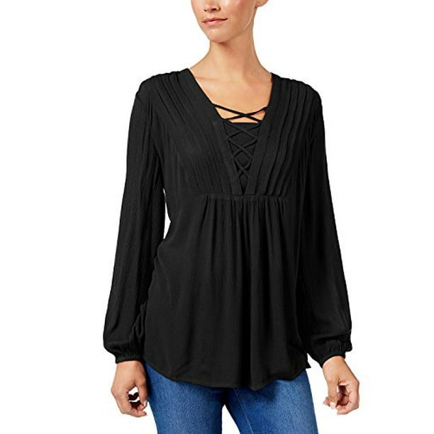 Style & Co Criss-Cross Top 